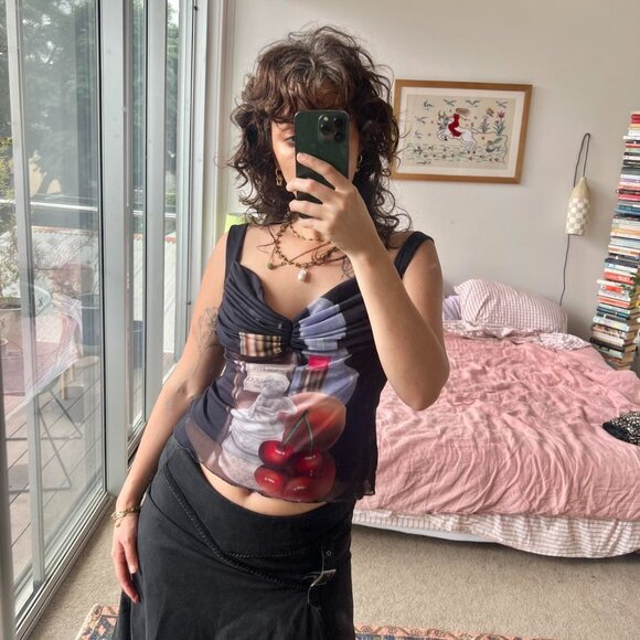 Fiorucci: L'eau De Fiorucci Gloria Top in Multi - Picture 4 of 14